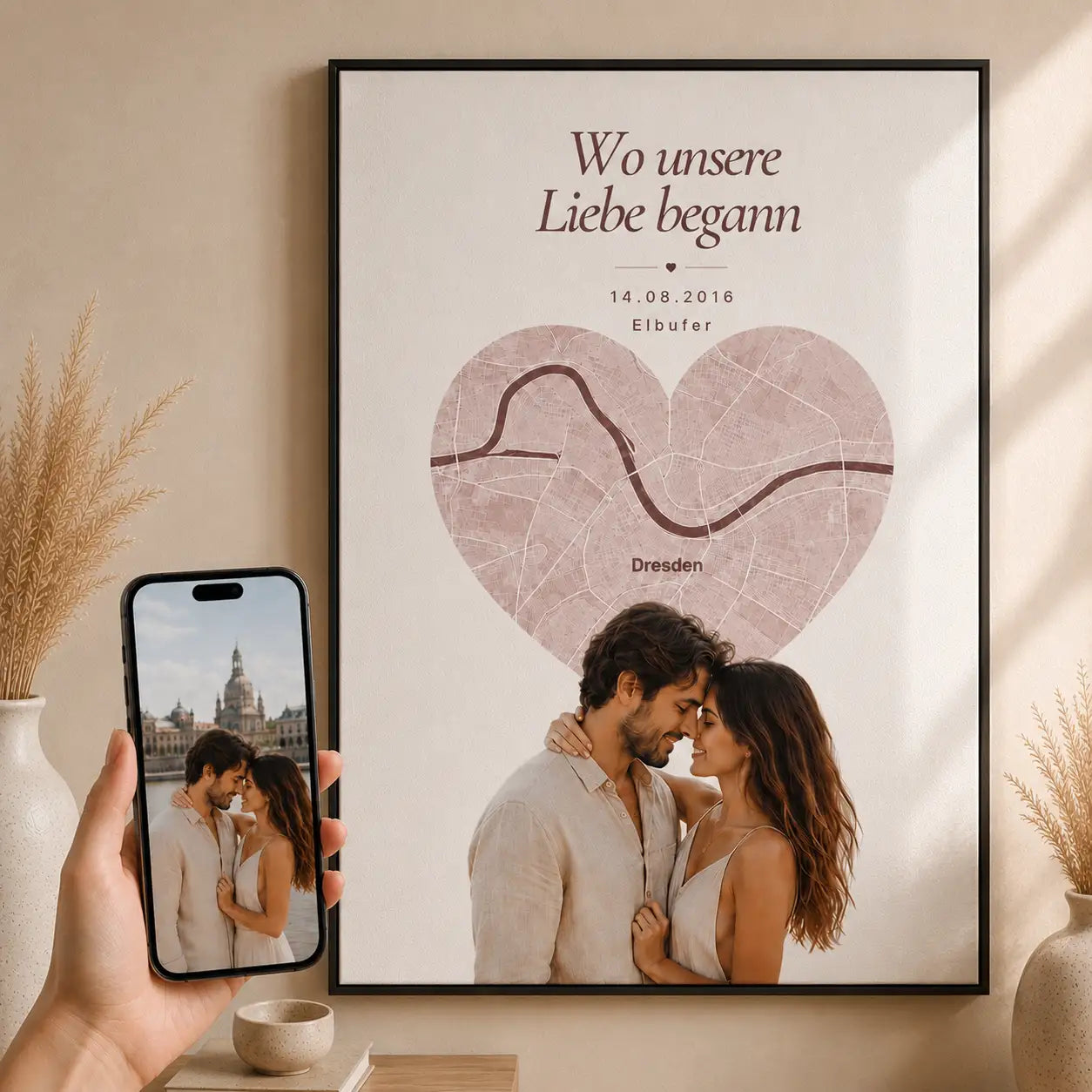 Leinwand „Wo alles begann“ | Liebesort-Edition