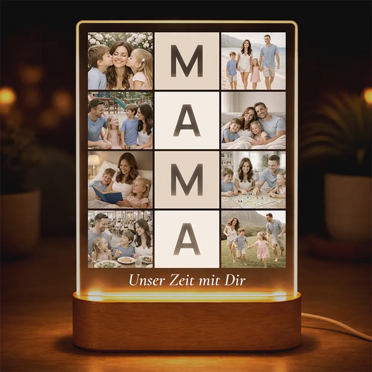 Acrylglas-Lampe Fotocollage "Lieblingsmomente"