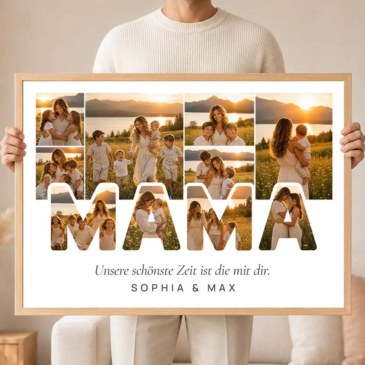 Wandbild Fotocollage "Herzensworte"