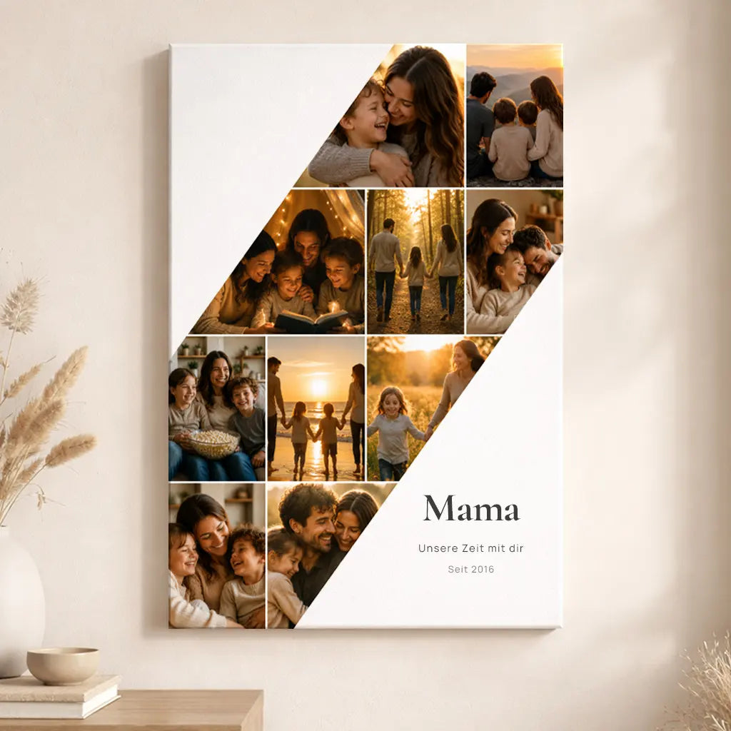 Leinwand Fotocollage "All die Momente"