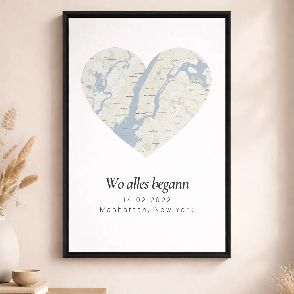 Leinwand "Wo alles begann" | Herzensort-Edition