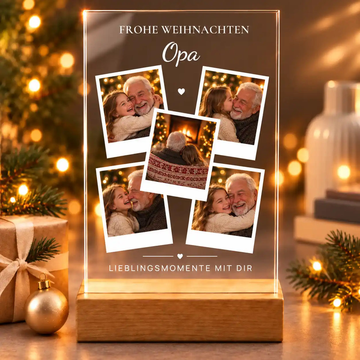 Bild auf Acrylglas Fotocollage "Frohe Weihnachten"