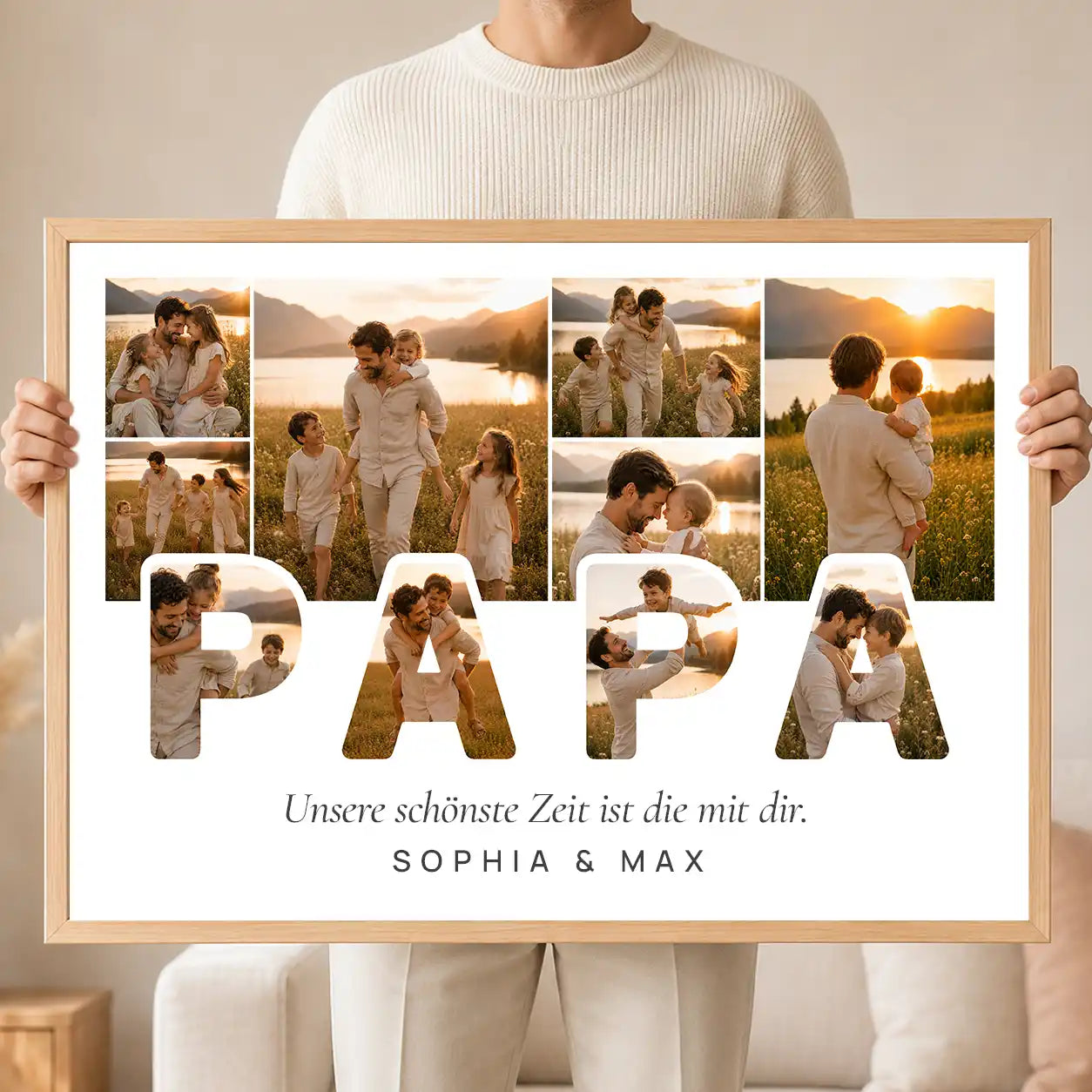 Wandbild Fotocollage "Herzensworte"