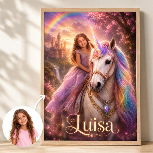 Poster für Kinder "Einhornzeit"
