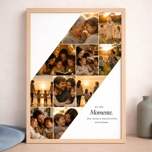 Poster Fotocollage "All die Momente"