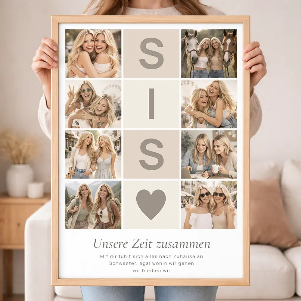 Wandbild Fotocollage "Lieblingsmomente"