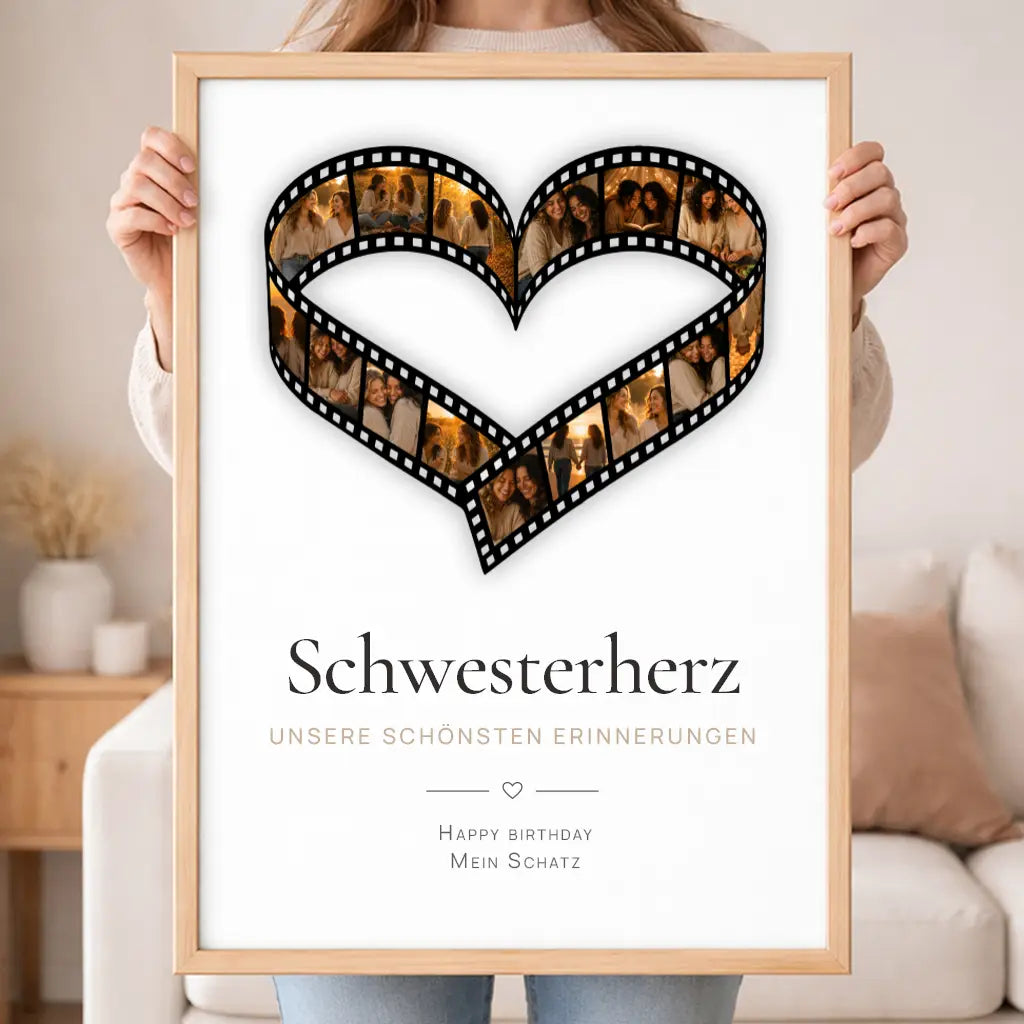 Wandbild Fotocollage "Zeit für Erinnerungen"