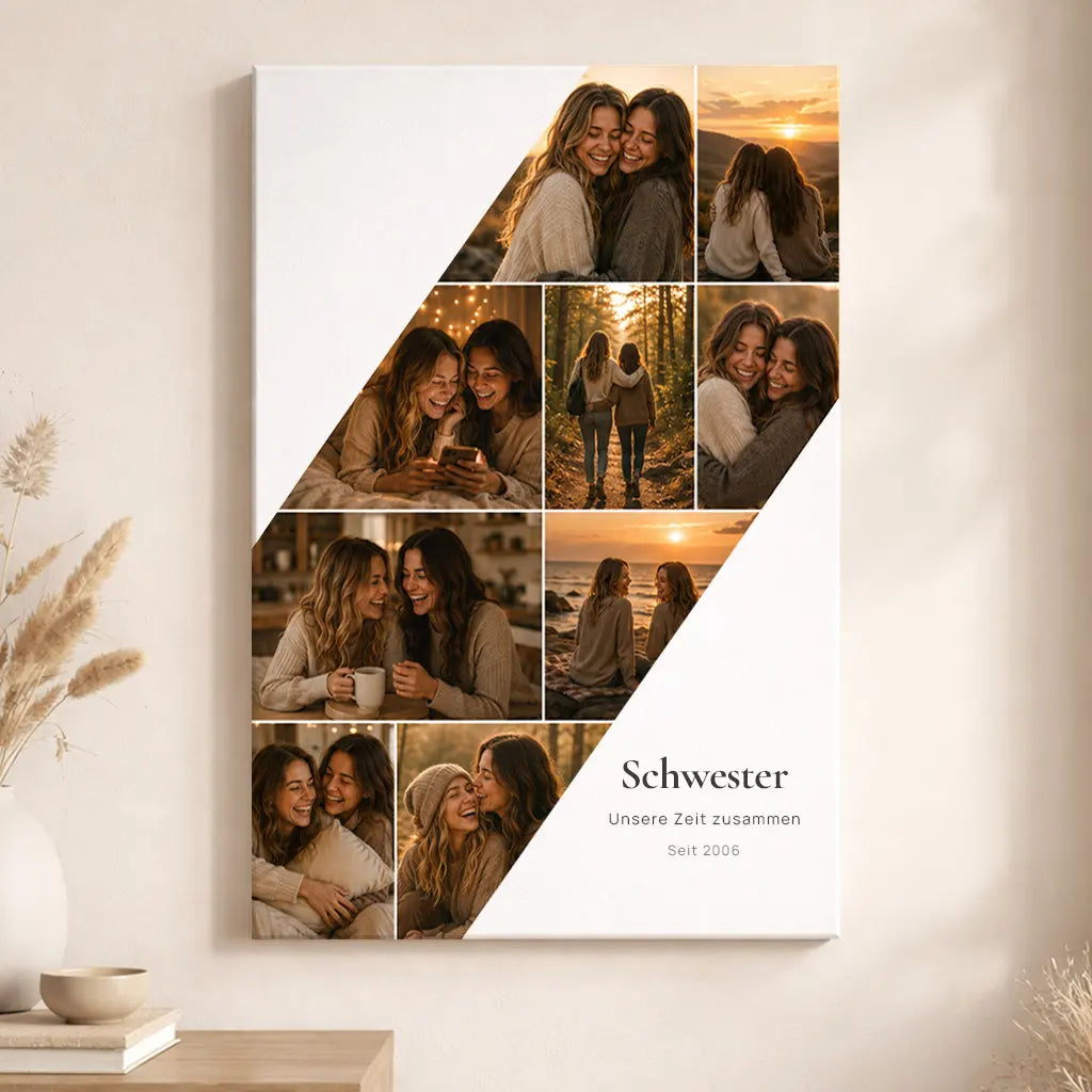 Leinwand Fotocollage "All die Momente"