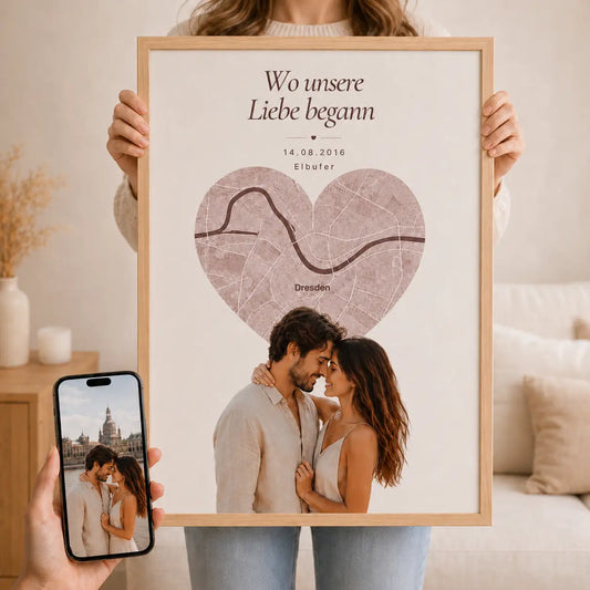 Wandbild „Wo alles begann“ | Liebesort-Edition