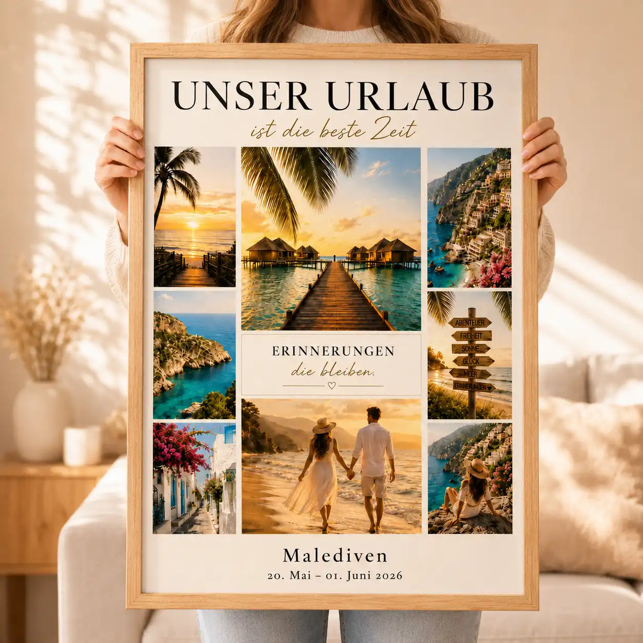 Wandbild "Urlaubserinnerungen"