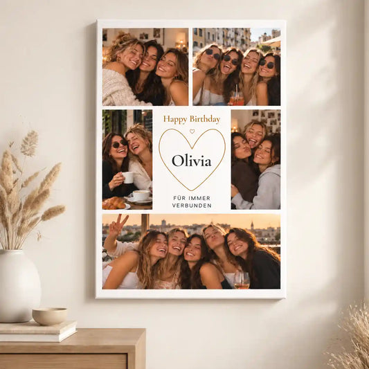 Leinwand Fotocollage "Geburtstag" #2