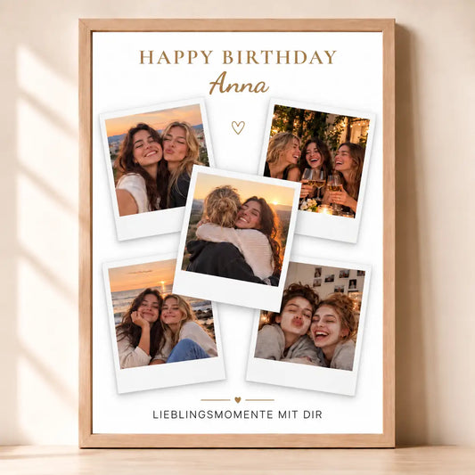 Poster Fotocollage "Geburtstag" #3