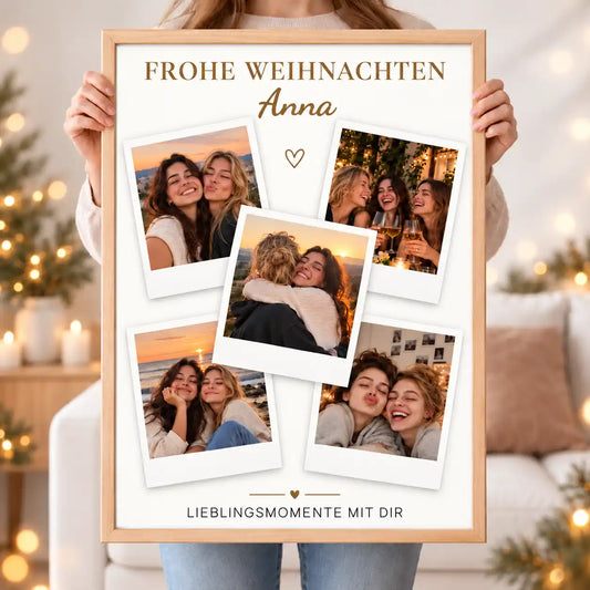 Wandbild Fotocollage "Frohe Weihnachten"