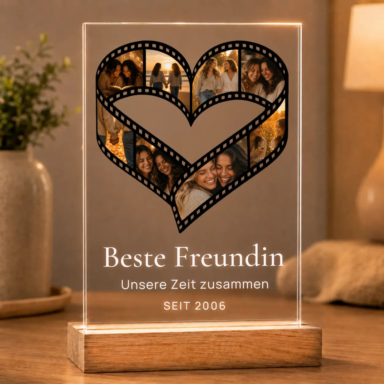 Bild auf Acrylglas Fotocollage "Zeit für Erinnerungen"
