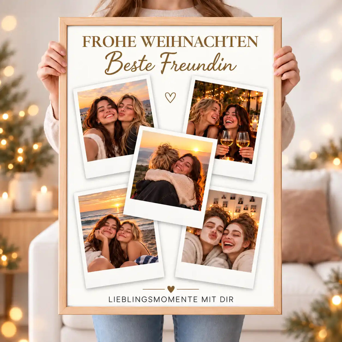 Wandbild Fotocollage "Frohe Weihnachten"