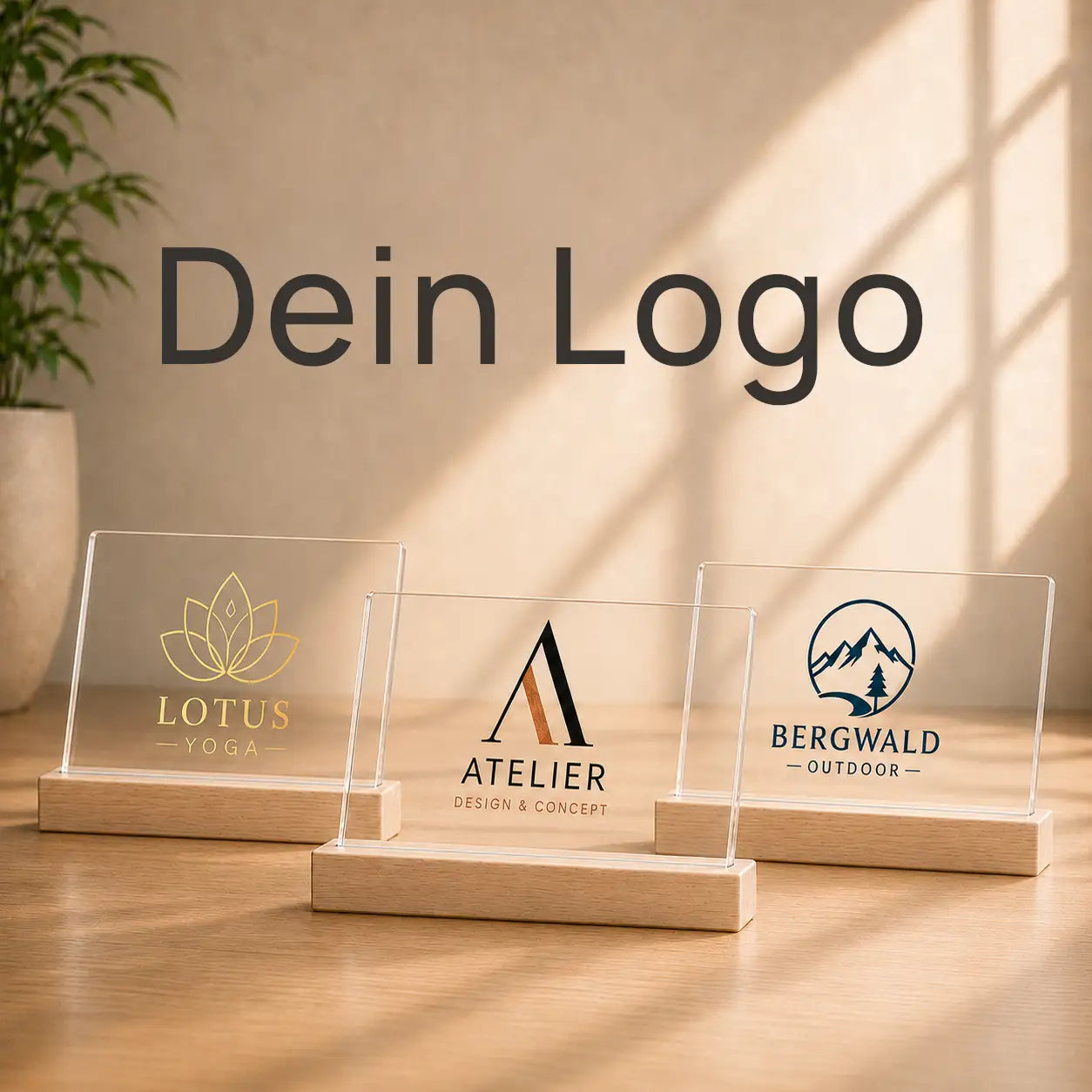 Bild auf Acrylglas "Dein Logo" #1 - Querformat