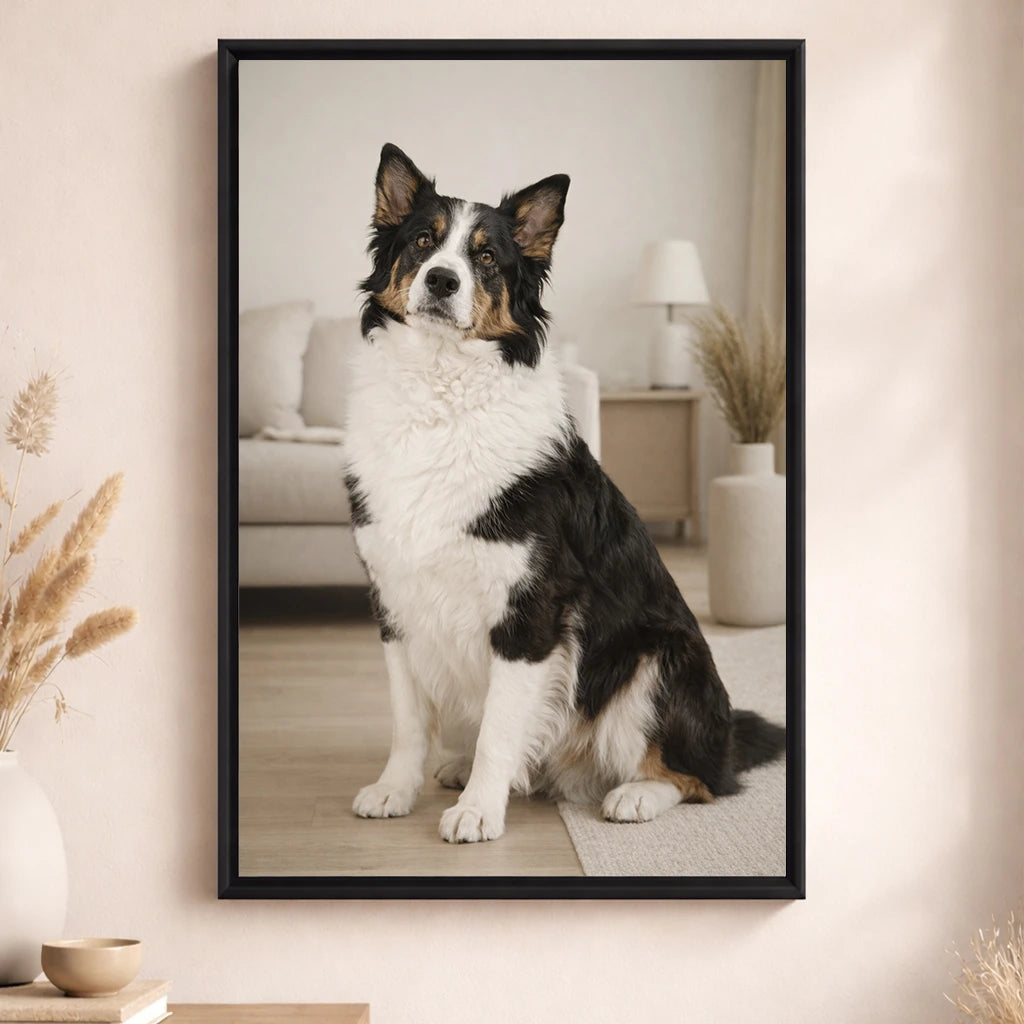 Leinwand Hunde-Portrait „Lieblingspfote“ 
