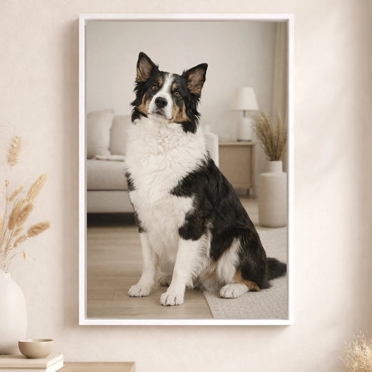 Leinwand Hunde-Portrait „Lieblingspfote“ 