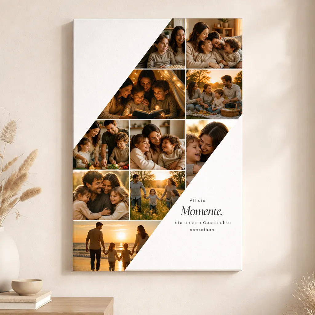 Leinwand Fotocollage "All die Momente"