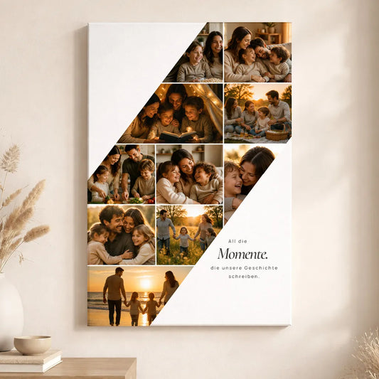 Leinwand Fotocollage "All die Momente"