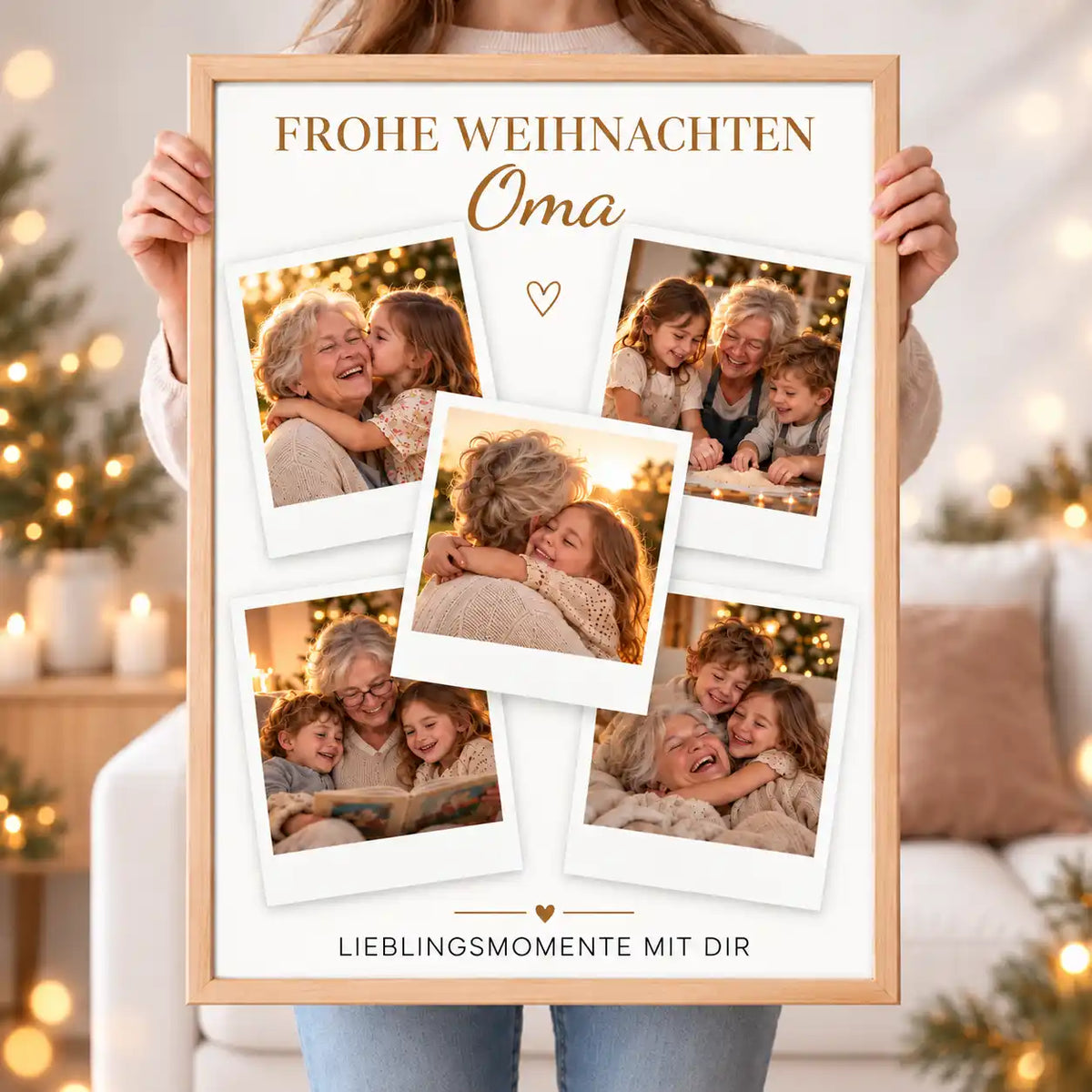 Wandbild Fotocollage "Frohe Weihnachten"