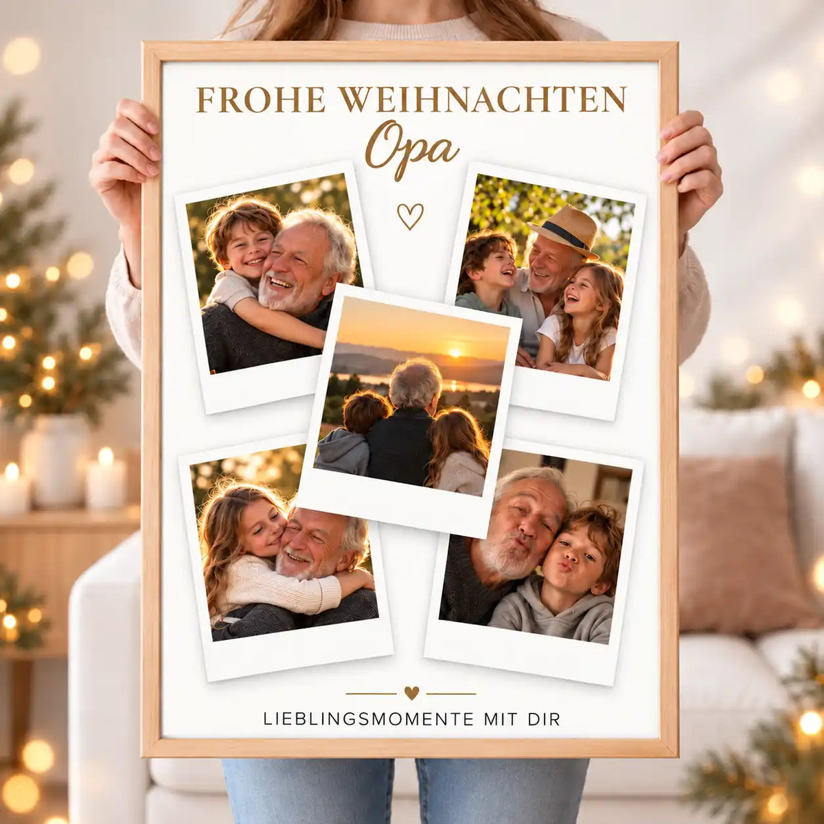 Wandbild Fotocollage "Frohe Weihnachten"