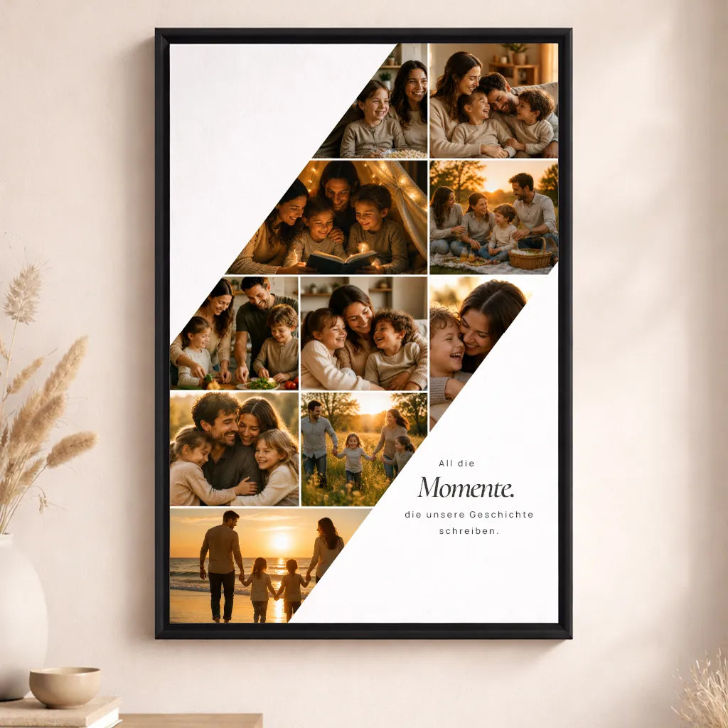 Leinwand Fotocollage "All die Momente"