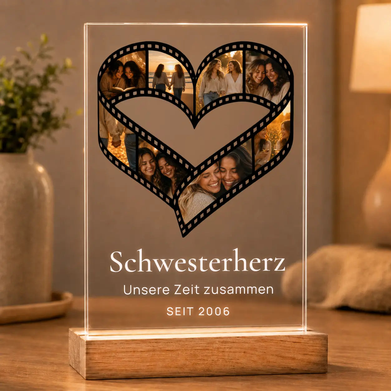 Bild auf Acrylglas Fotocollage "Zeit für Erinnerungen"