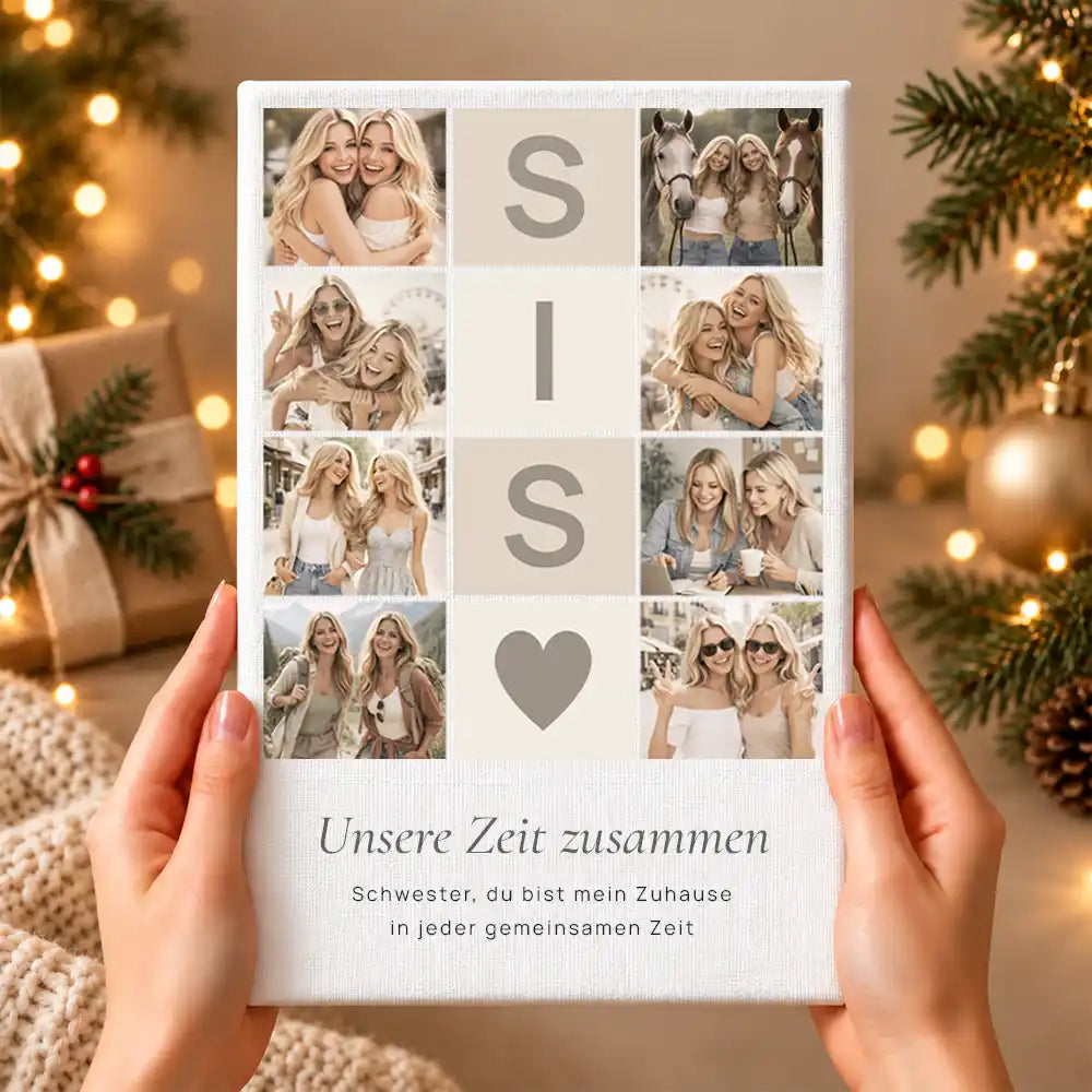 Leinwand Fotocollage "Lieblingsmomente Xmas 2026"