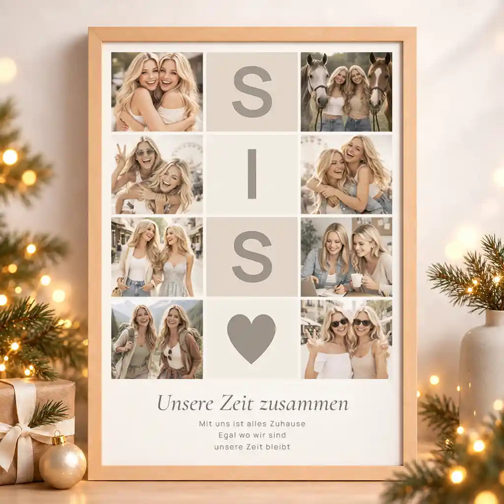 Poster Fotocollage "Lieblingsmomente Xmas 2026" (DIN A3)