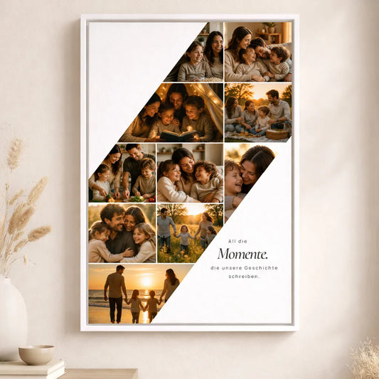 Leinwand Fotocollage "All die Momente"
