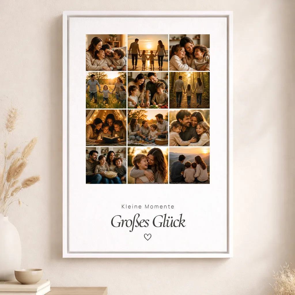 Leinwand Fotocollage "Glücksmomente"