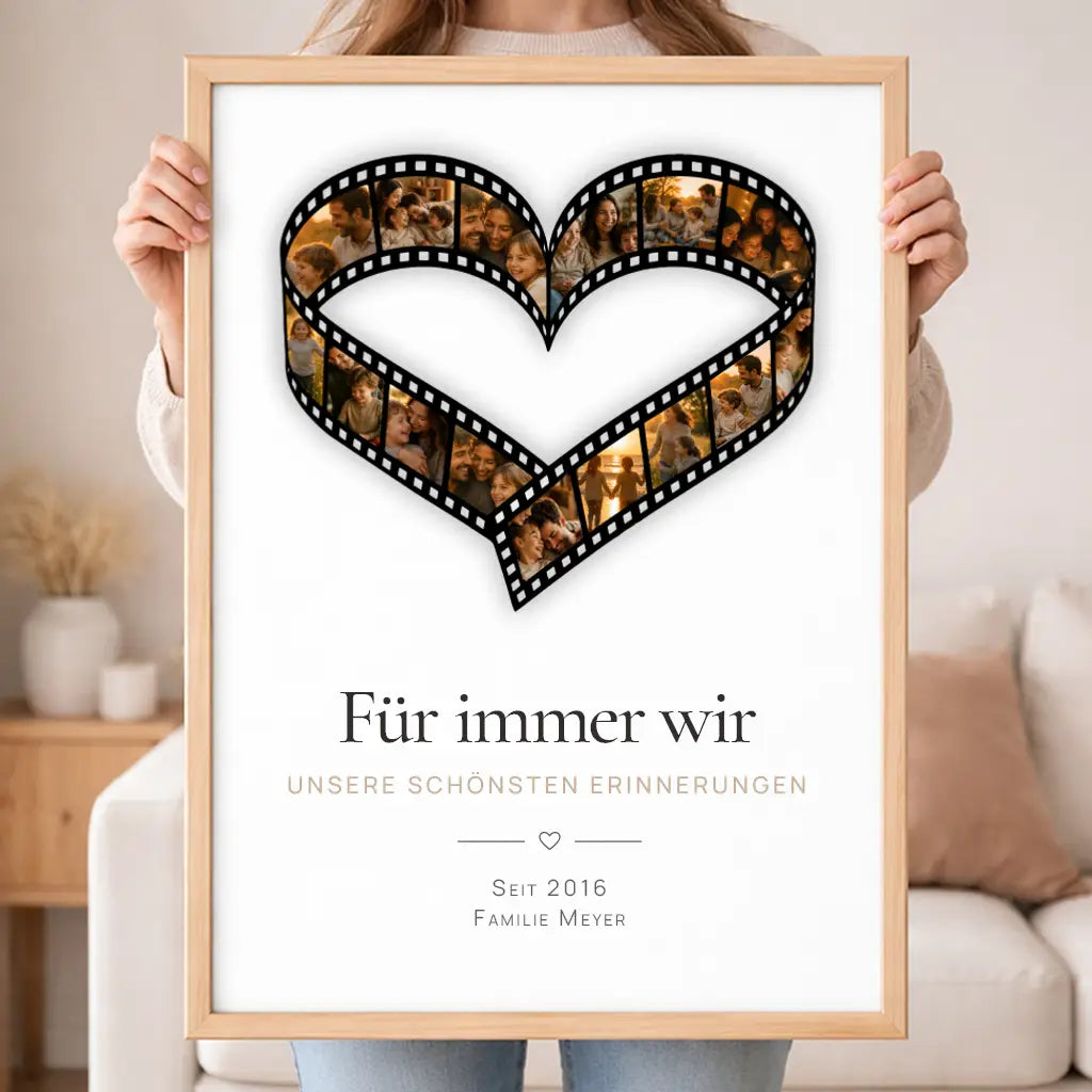 Wandbild Fotocollage "Zeit für Erinnerungen"