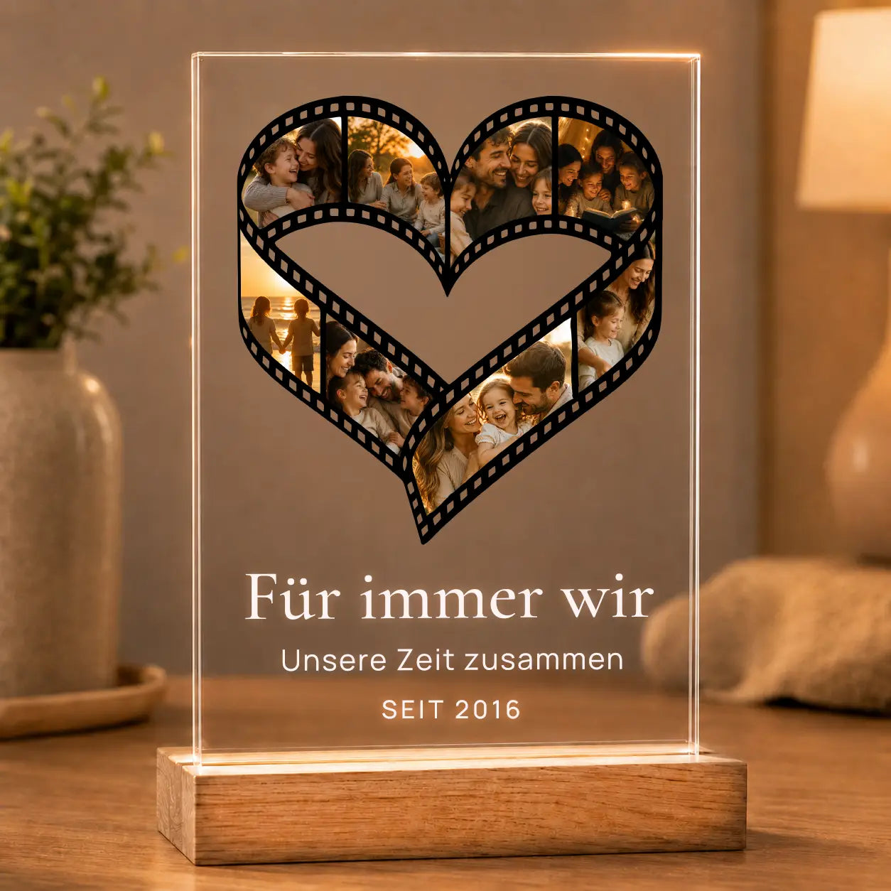 Bild auf Acrylglas Fotocollage "Zeit für Erinnerungen"